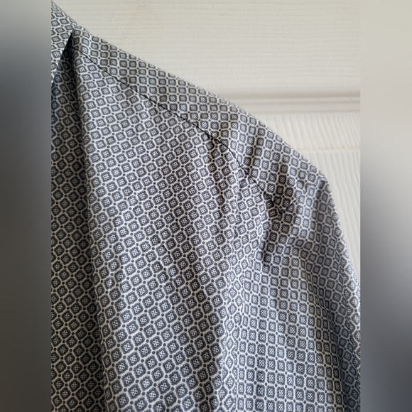 Zachary Prell Modern Mosiac Geometric Print Button Down Shirt - Picture 8 of 12